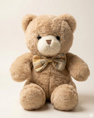 Brown Tie Teddy Bear – A Warm Hug for Someone Special