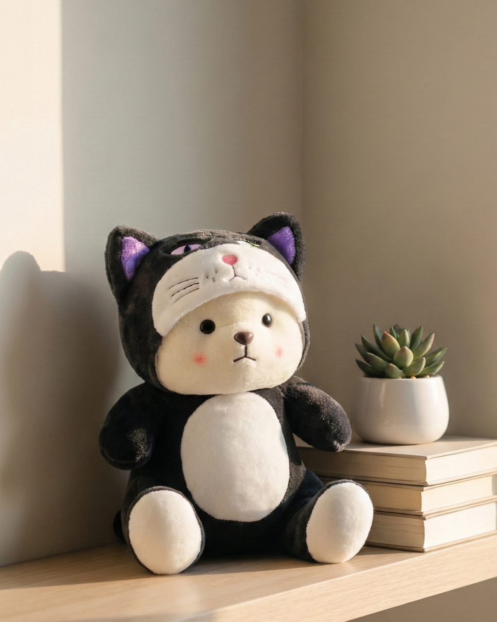 Lucifer Lena Bear Plush – Premium Hooded Soft Toy with Expression