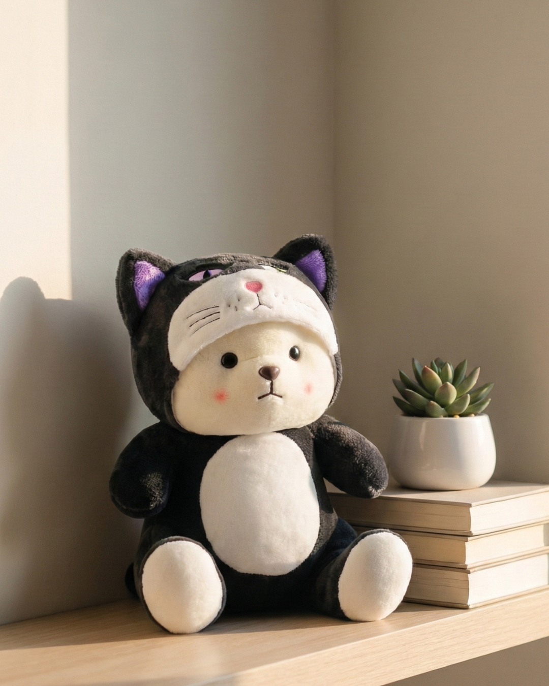 Lucifer Lena Bear Plush – Premium Hooded Soft Toy with Expression