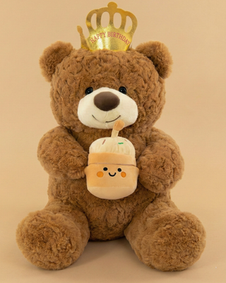 Adorable musical teddy sings Happy Birthday while spreading Warmth !