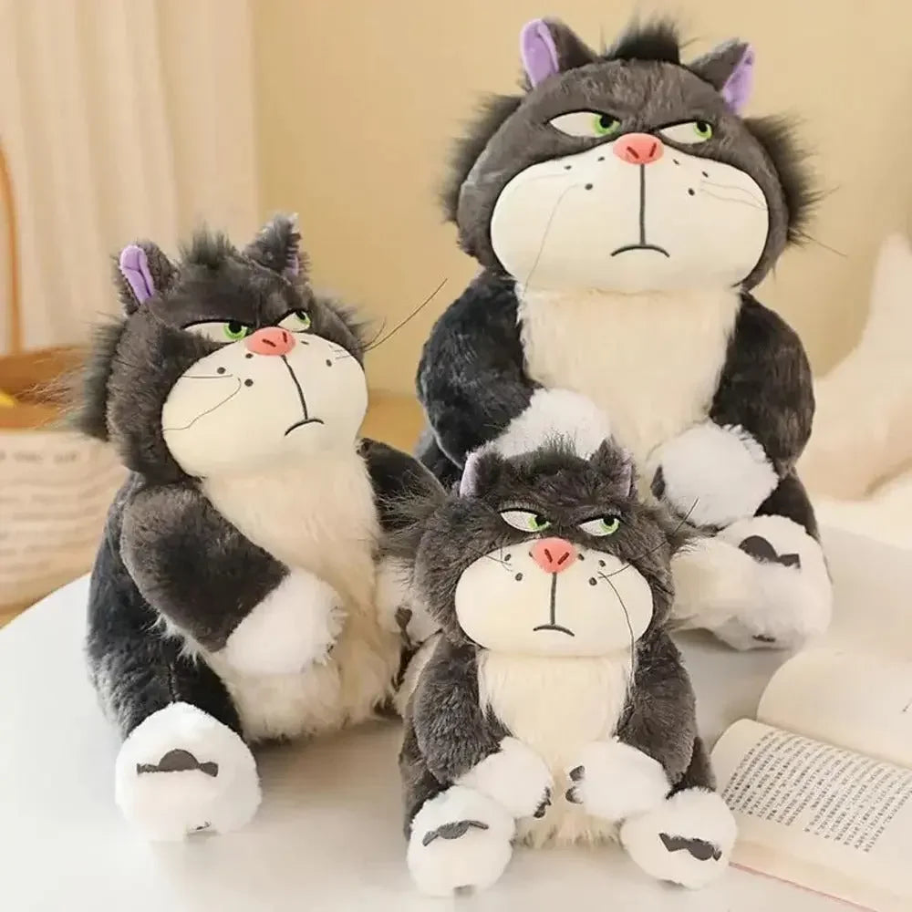 Angry Cat Plush Toy – Ultra-Soft Premium Stuffed Cat - Pearls Toys